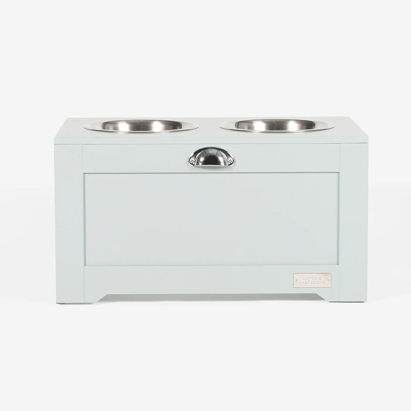 Wooden Pet Feeding Station in Grey by Lords & Labradors