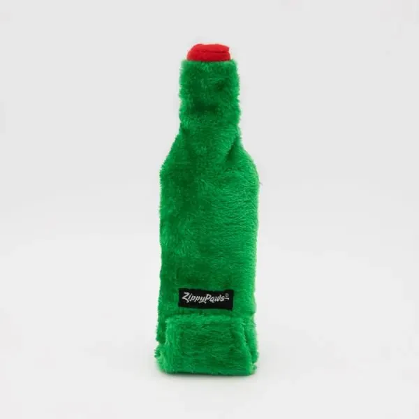 ZippyPaws Happy Hour Crusherz Christmas Holiday Dog Toy (Reindeer Beer)